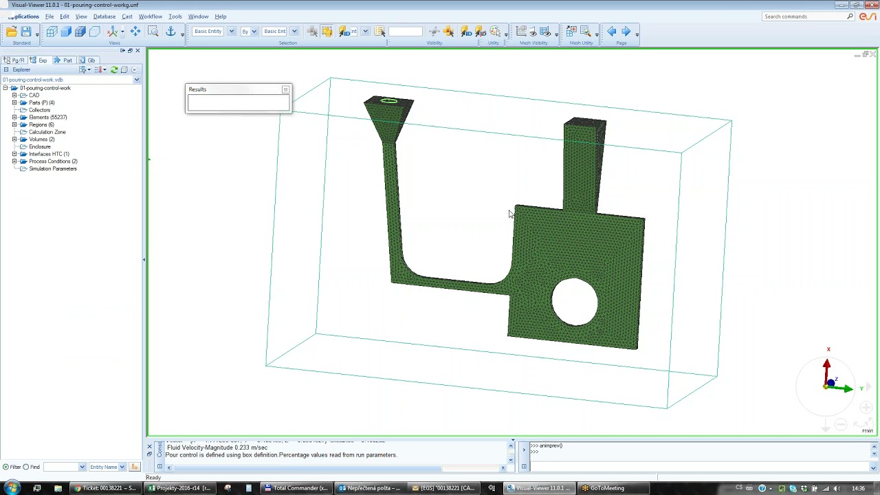 Procast Pouring cup control