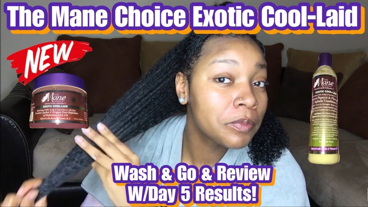NEW The Mane Choice Exotic Cool-Laid Collection Infinite Conditioner & Gel-Lo Wash & Go & Review