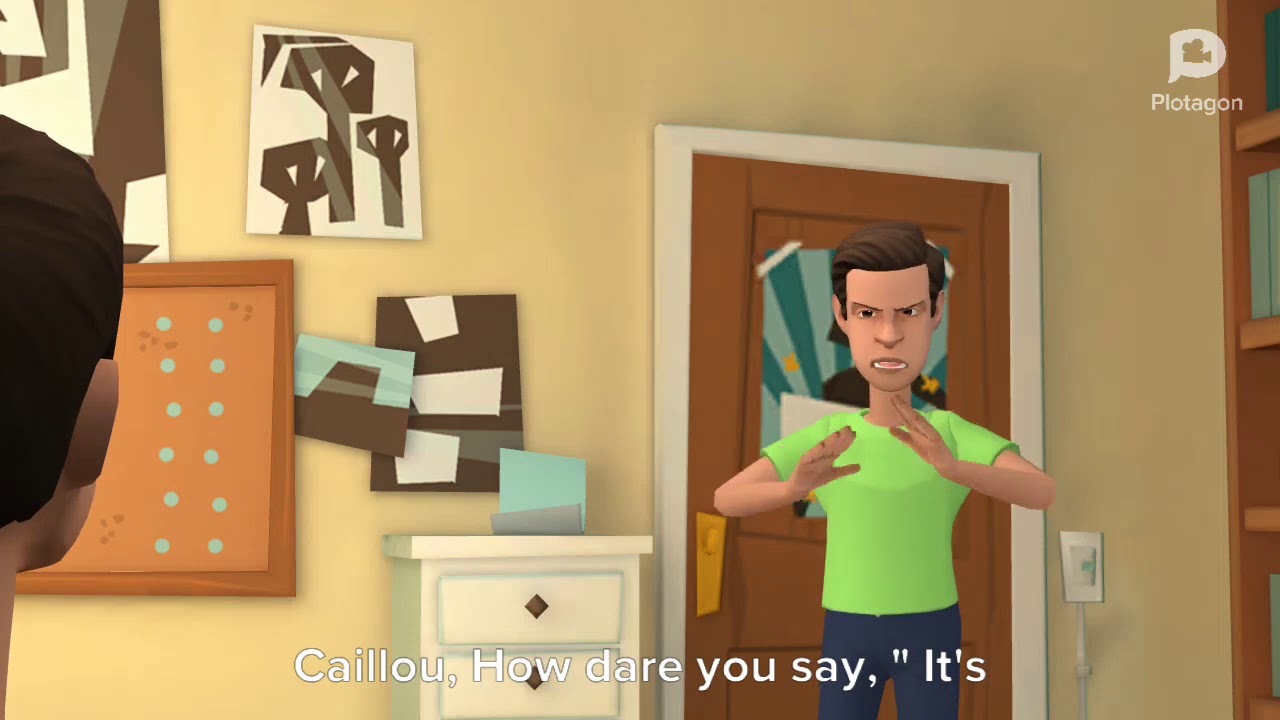 Boris grounds Caillou for stupid reasons/ GROUNDED