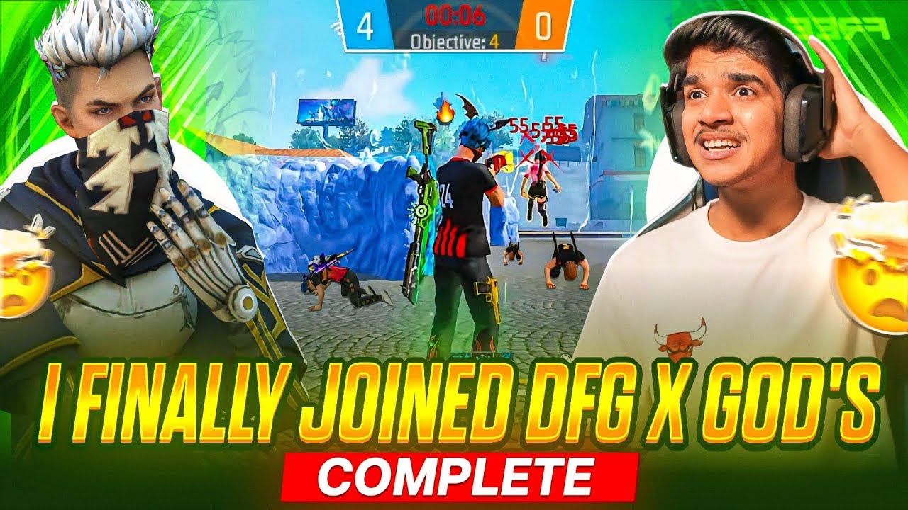 I FINALLY JOINED DFG X GOD'S DRAM COMPLETE@DhanushFFGamer @LEE-XGAMER  #viralvideo #freefirelive 
