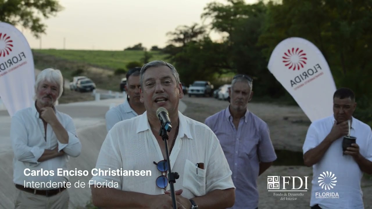 Intendencia de Florida inauguró la nueva calzada del paso Barra del Pintado