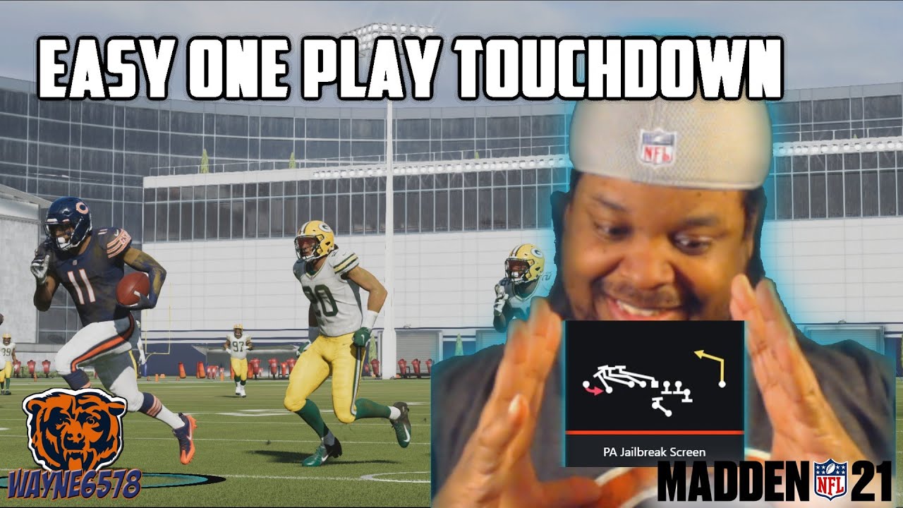 EASY TOUCHDOWN MADDDEN 21 HAS!  MADDEN 21 HOW TO PASS THE BALL WITH WR SCREEN TO SCORE ONE PLAY TD!🔥