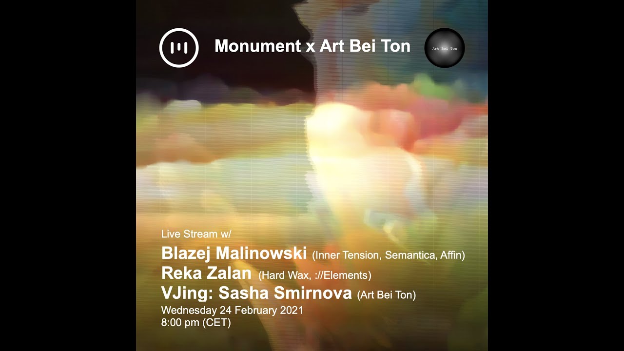 MNMT Live Stream - Monument x Art Bei Ton w / Blazej Malinowski