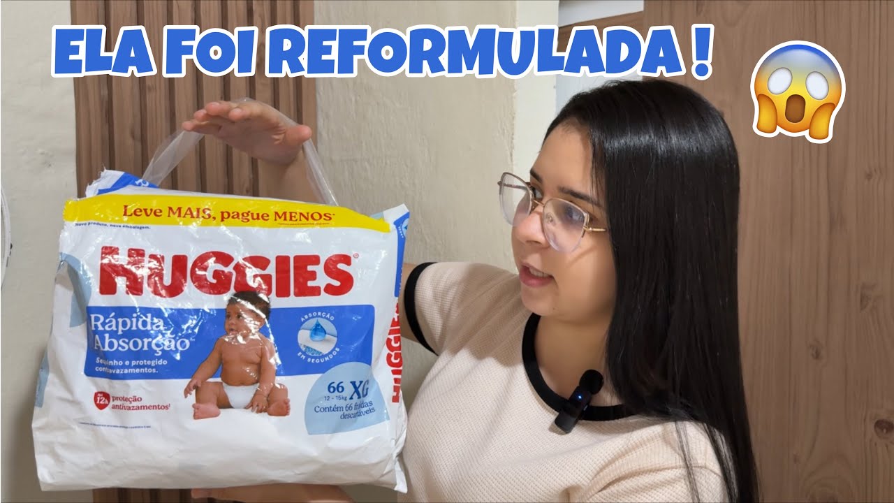 NOVA HUGGIES AZUL - N&Atilde;O &Eacute; MAIS TRIPLA PROTE&Ccedil;&Atilde;O! 😱