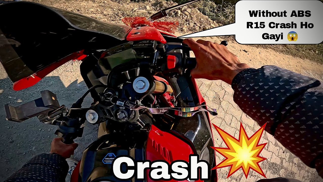 I crashed my R15 😱 || The bike fell for the first time 😲 || Naresh Dhami Vlogs