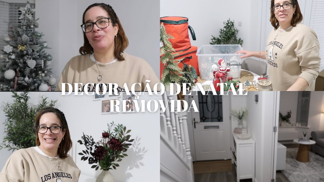 Adeus Decoração de Natal | Organização e Sala Decorada | Comprei Vasos de Decoração 