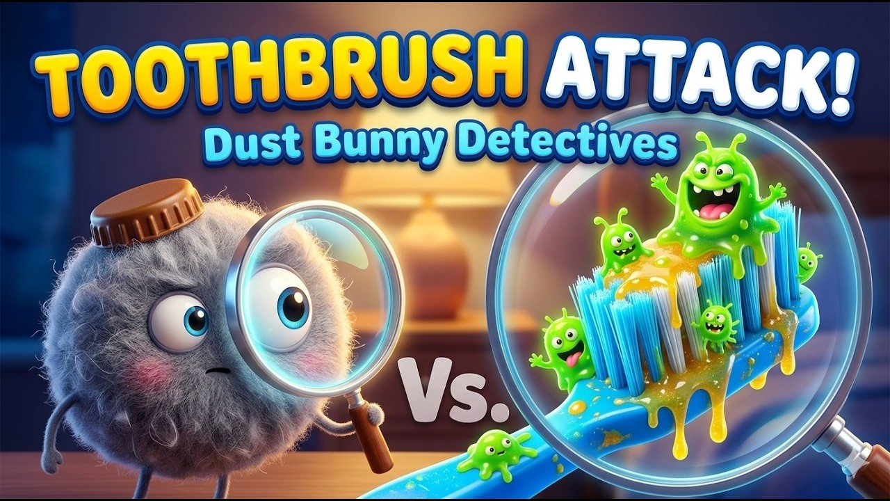 The Case of the Crusty Toothbrush 🦷🪥 | Dust Bunny Detectives | Kids Educational Story