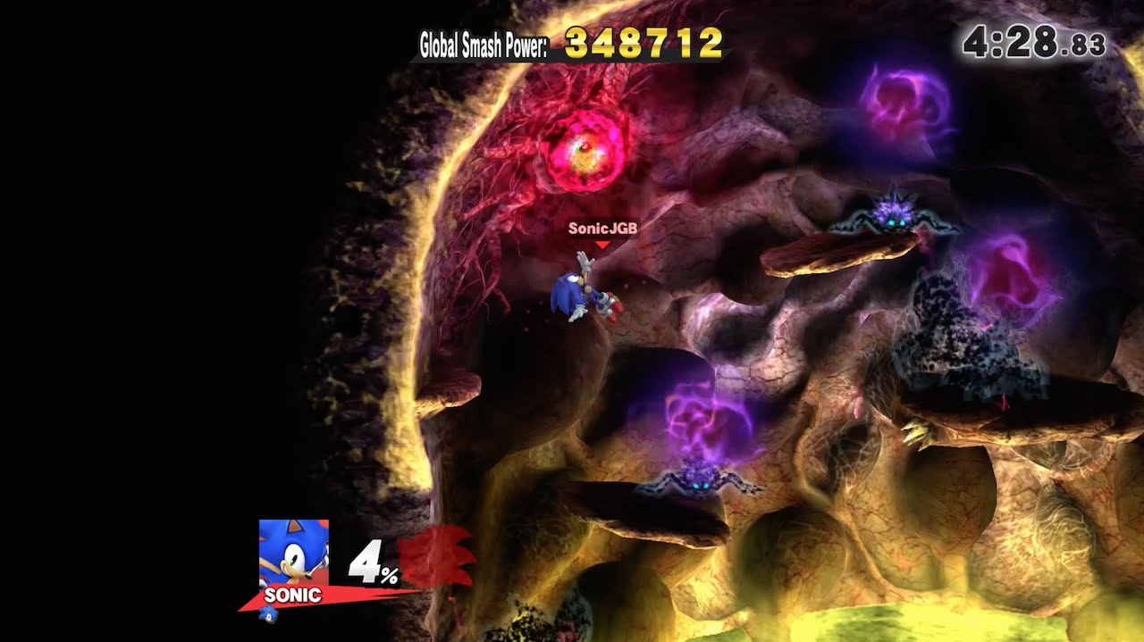 Super Smash Bros. Wii U: Classic Mode (Sonic) [9.0 Difficulty] {1080 HD}
