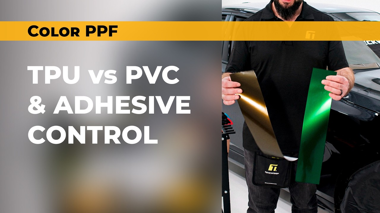 Почему этот цветной PPF для сухой установки меняет всё | TPU против PVC, контроль адгезии