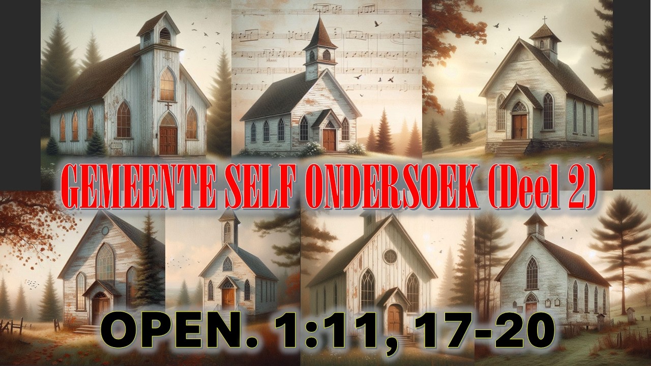 Evangelies-Gereformeerde Kerk, Ds Wimpie Raath, Gemeente self ondersoek (Deel 2)