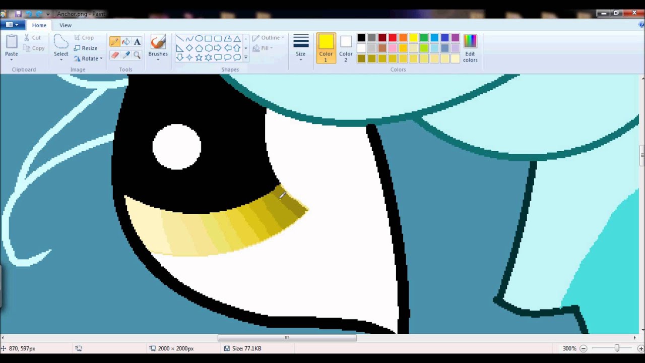 Mystic Wave in MS Paint