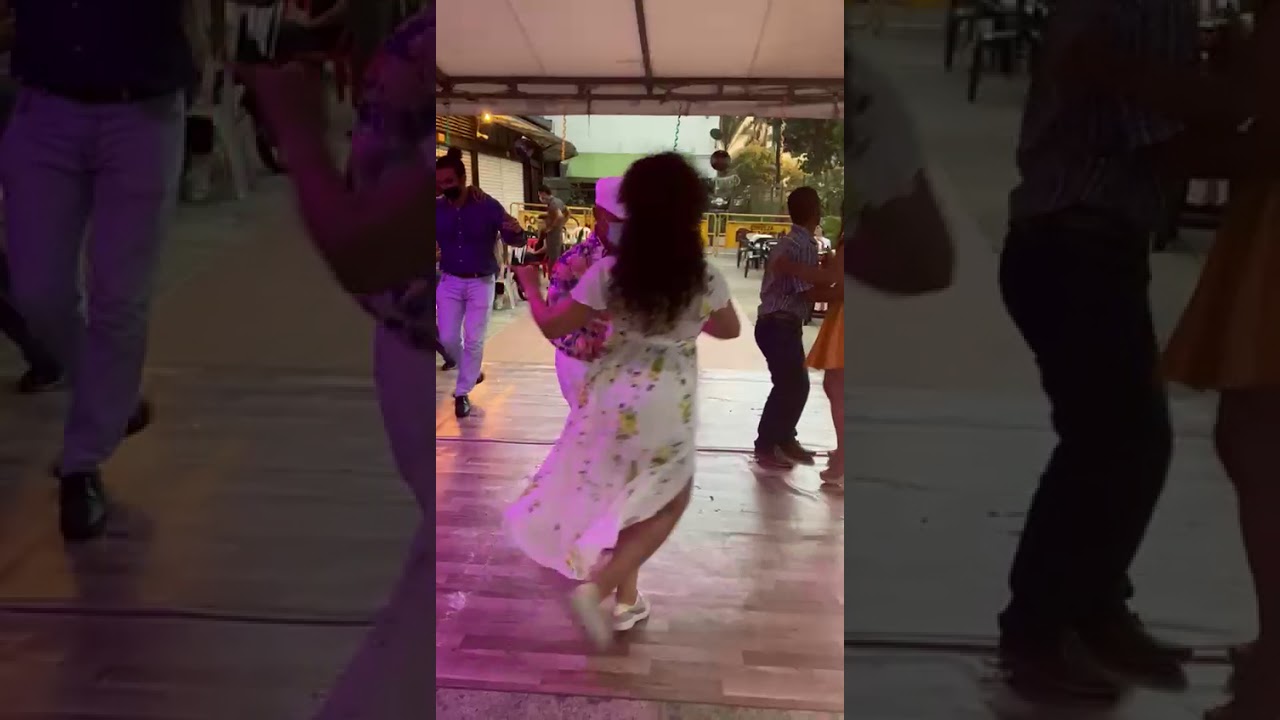 bailandome está pachanguita con francy Barahona en el rincón de heberth