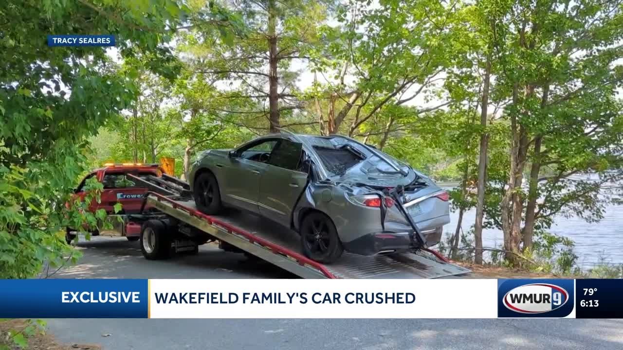 News 9 Exclusive: Dumpster crash from Waste Management truck destroys Wakefield family’s SUV