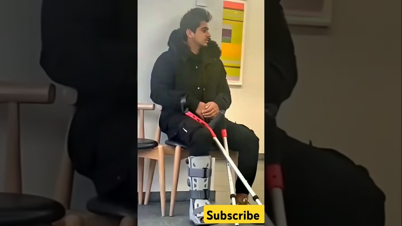 Saim Ayub in London for the medical treatment after ankle injury 