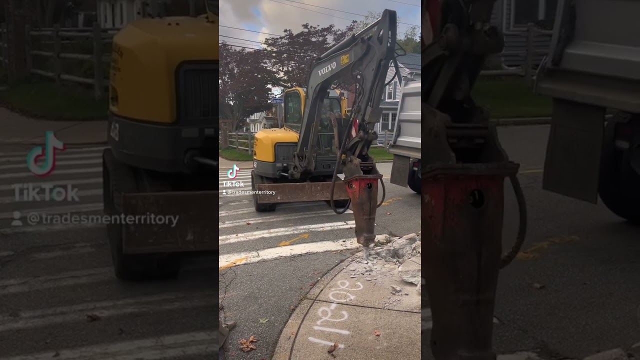Excavator Jack Hammer #construction #machine #shorts #shortsvideo