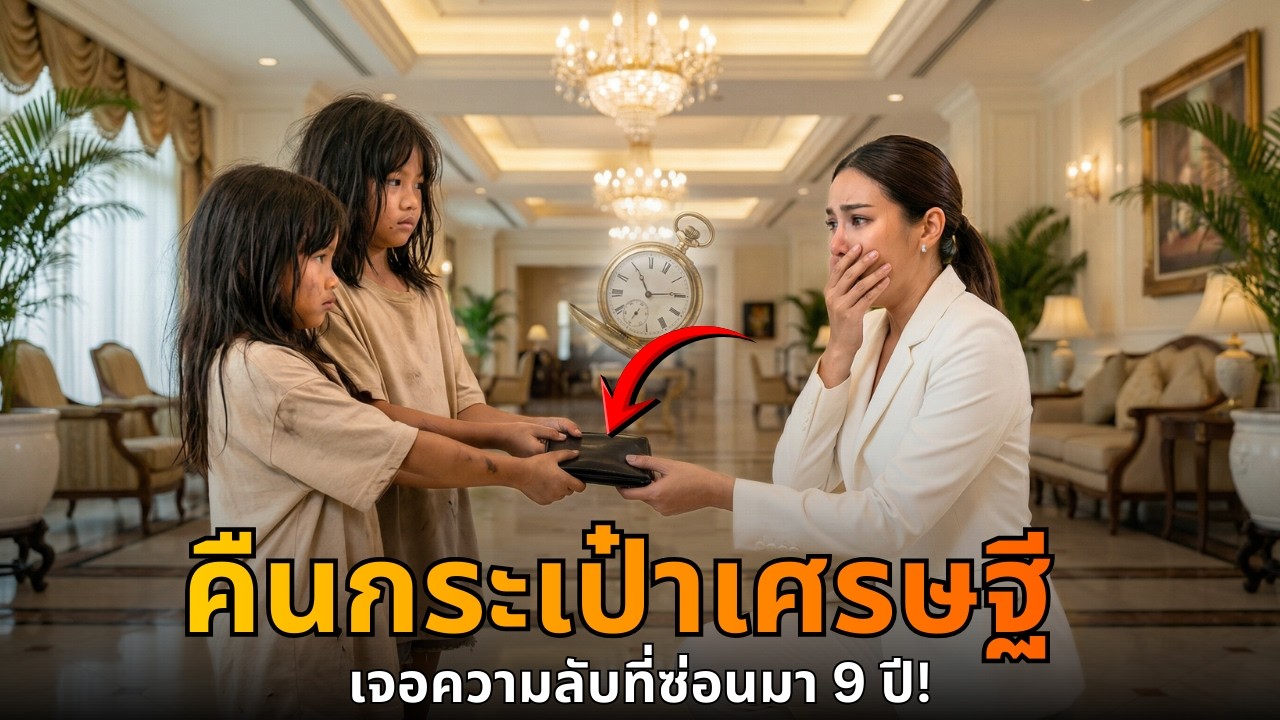 เด็กแฝดคืนกระเป๋าเศรษฐี ท่านประธานแอบตามไปดูที่บ้าน เจอ 