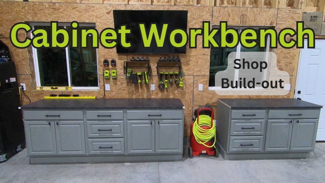 DIY Workbench From Old Cabinets