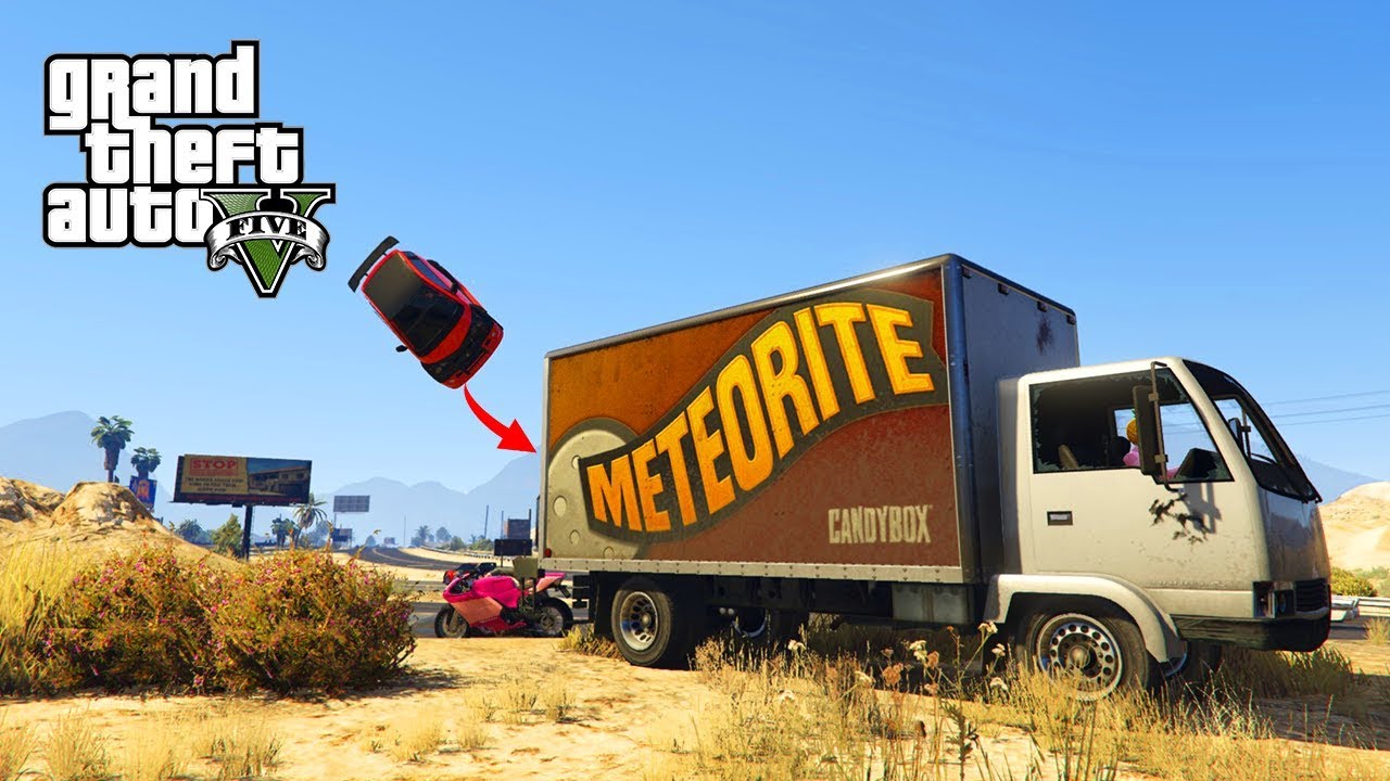 GTA V Freeroam - LANDEN IN EEN OPEN VRACHTWAGEN STUNT!