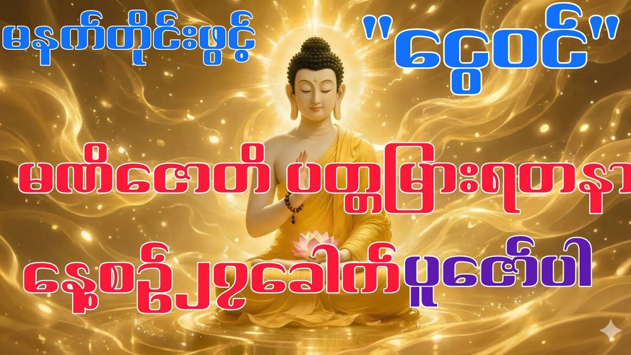 လာဘ်ရွှင် ငွေဝင် ဘေးကင်းစေသော မဏိဇောတိ ပတ္တမြားရတနာ ဂါထာတော်