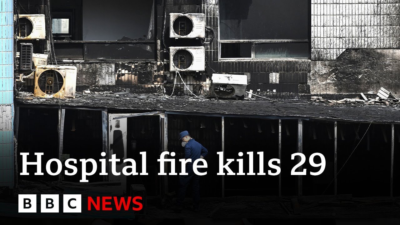 Beijing hospital fire: 12 people detained after blaze kills patients - BBC News