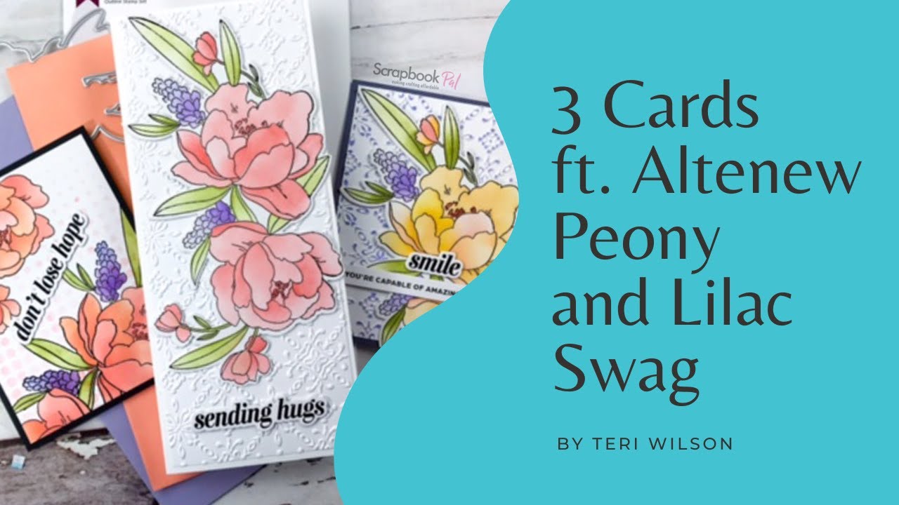 Altenew | Peony and Lilac Swag | Card Making Tutorial