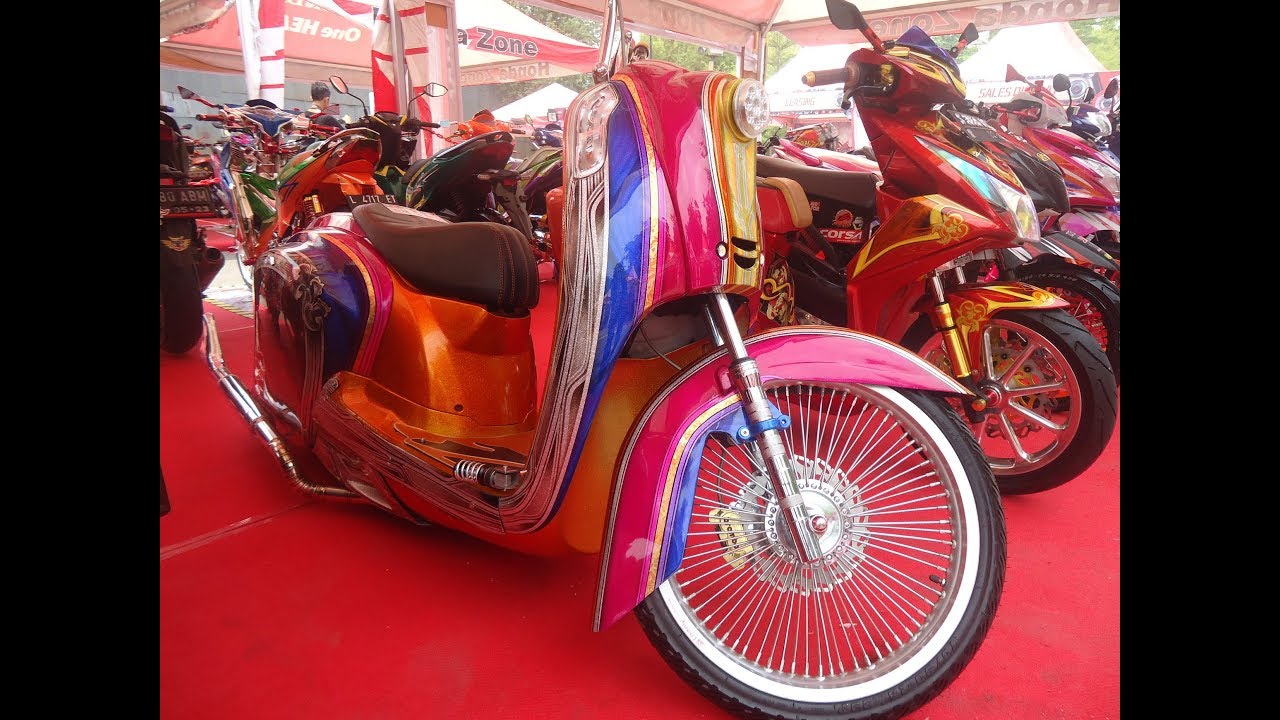 Kereen..!! Custom Motor Beat Antik Modifikasi Bergaya Matic Chopper Style