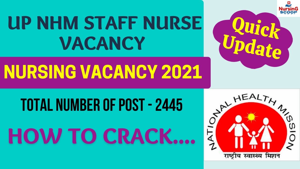 UP NHM Staff Nurse Vacancy 2021 | Staff Nurse Recruitment | How to prepare for NHM Staff Nurse exam