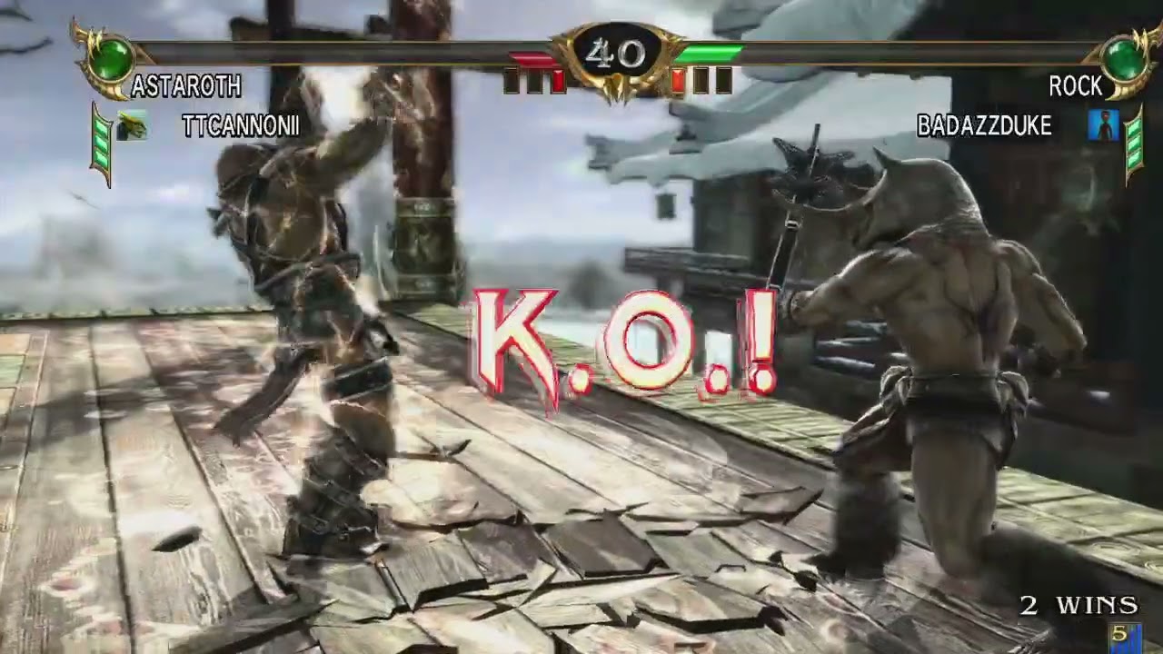 Astaroth vs Rock Soulcalibur 4 2/3