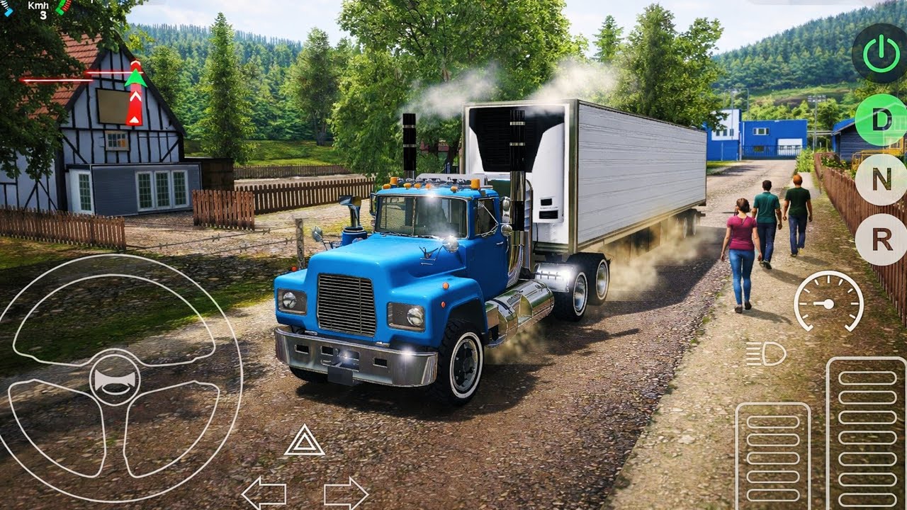 🚛Universal Truck Simulator✅Delivering milk to Ebersberg in a MACK R series truck🛣v1.15