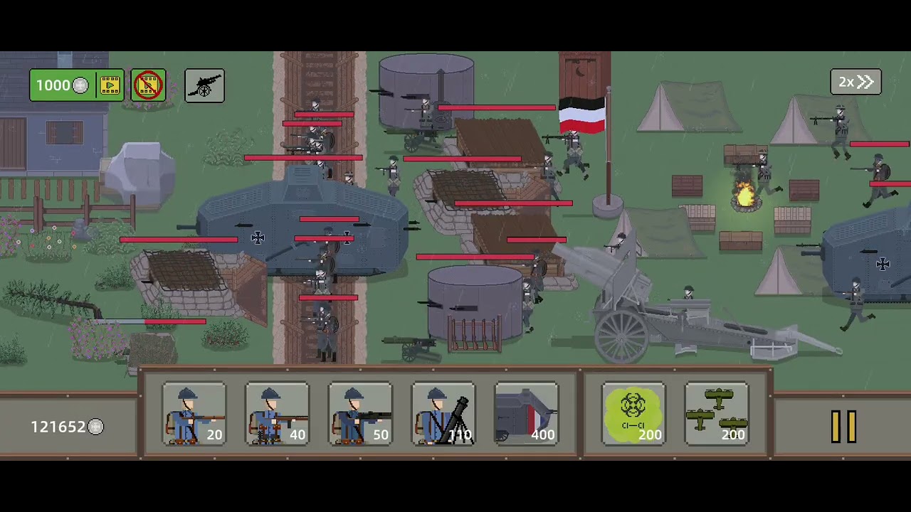 Destroying Germany with France in trechwarfare