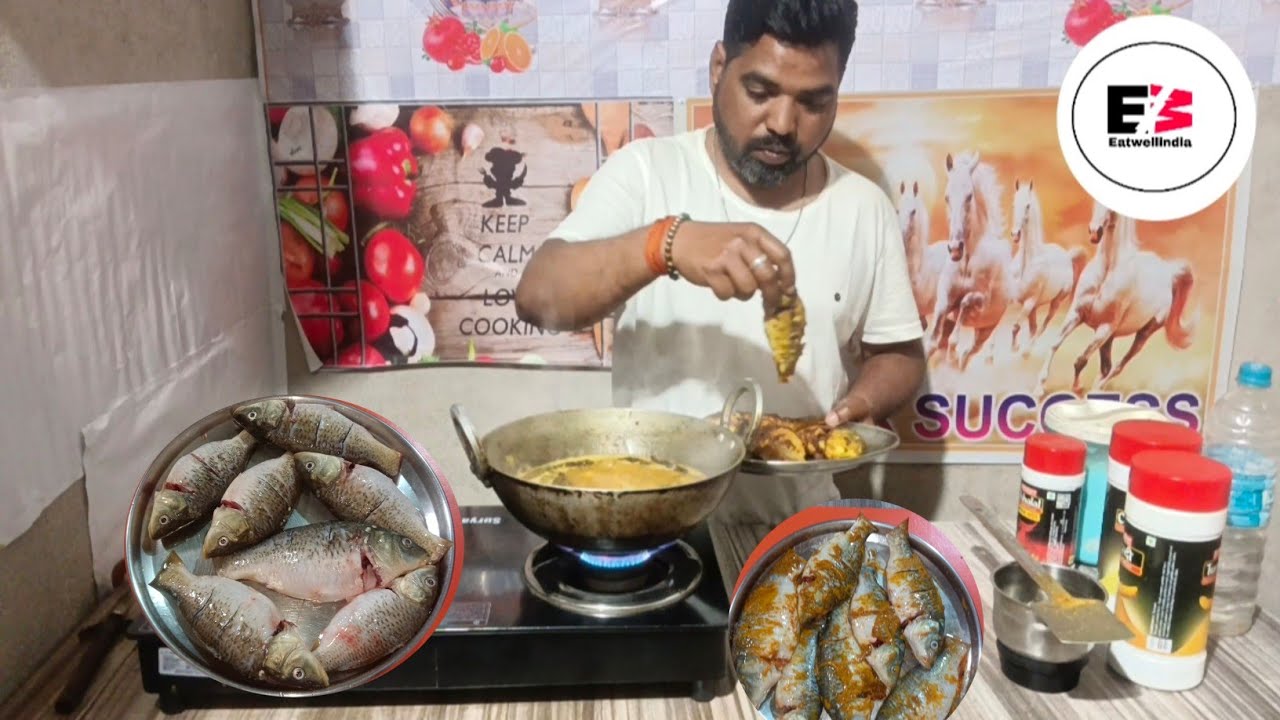 SPICY WHOLE FISH CURRY CHALLENGE | देसी खाना सेहद और स्वाद का खजाना | उँगली चाट कर खाएंगे FISH