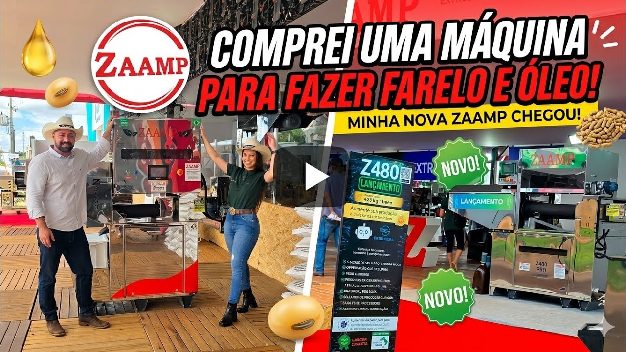 COMPREI UMA MÁQUINA NOVA || Z3000 DA ZAAMP PRA EXTRAIR ÓLEO VEGETAL 