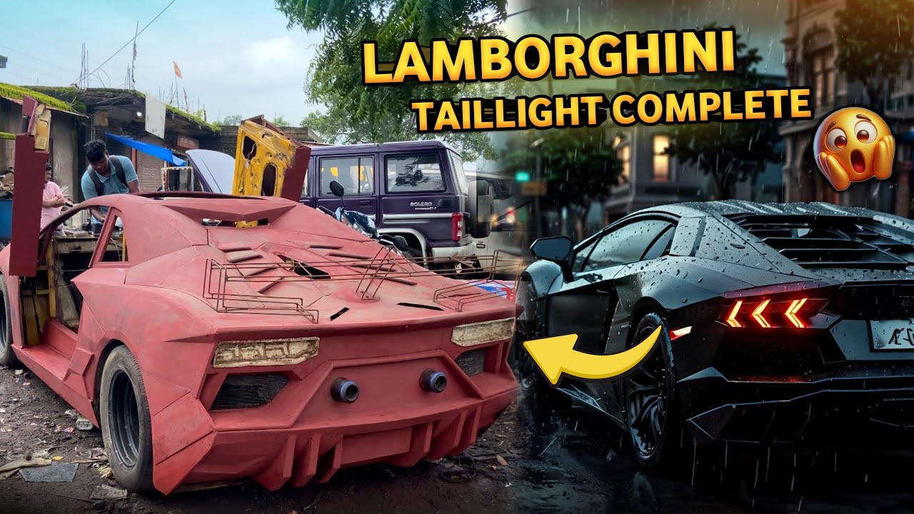 Finally Lamborghini Ka Taillight Completed #handmadesupercar  🚀🔥