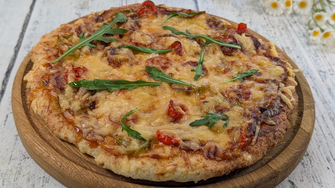 👉 ШВИДКА ПІЦА на Кисломолочному сирі за ХВИЛИНИ! Без дріжджів! 🍕 / PIZZA in Minutes!