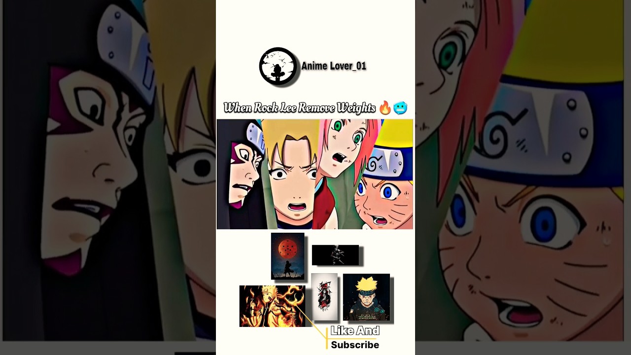 When Rocke Lee Remove Weights 🔥🥶 // #rocklee #narutoshorts #viralshorts #naruto #narutostatus