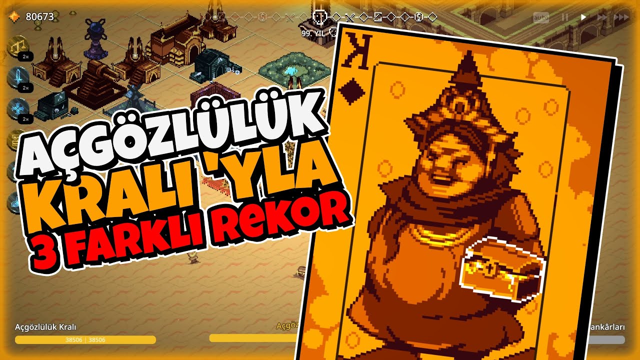 Açgözlülük Kralı Oldum! 3 Rekor Kırarak Oyunu Bitirdim | 9 Kings Türkçe