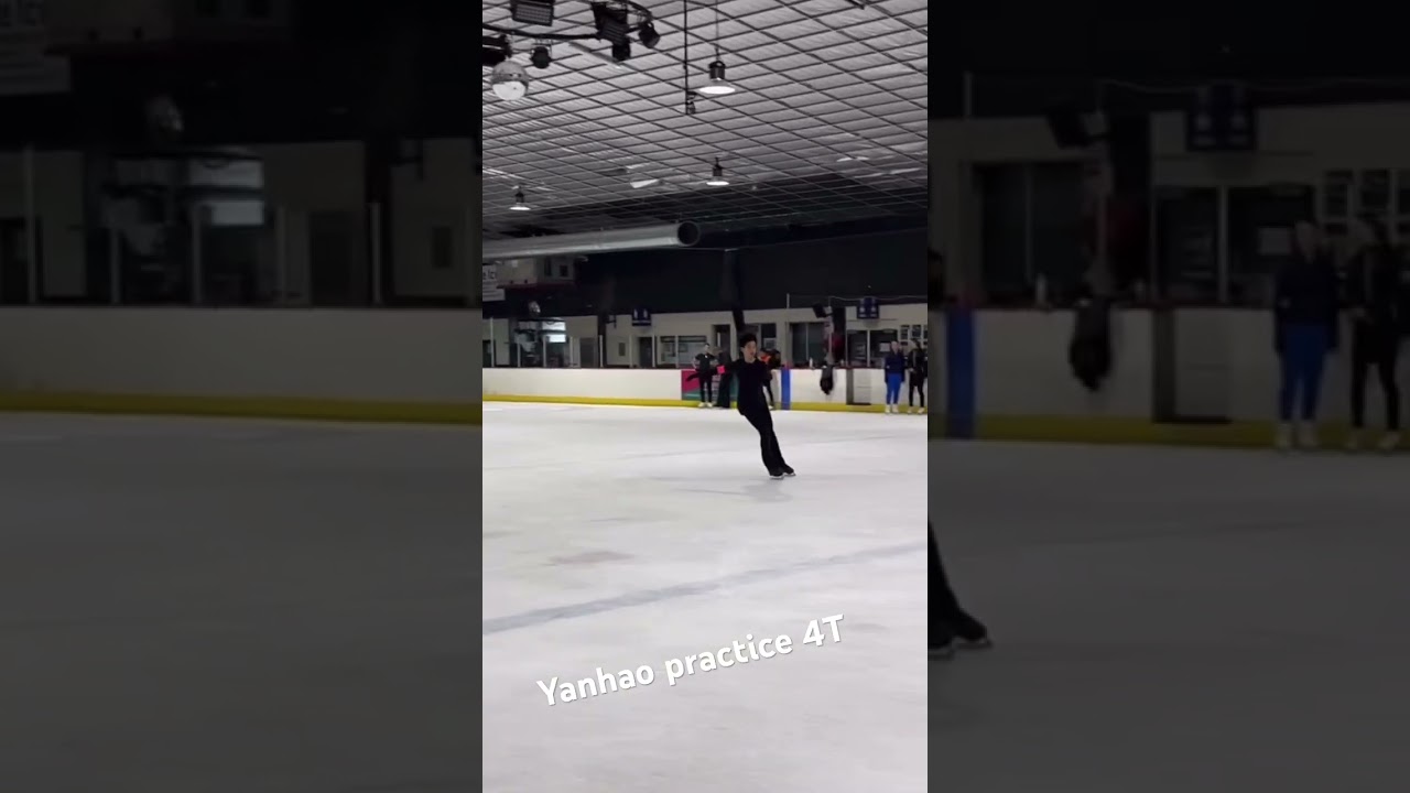 After a year pause on 4T, It&rsquo;s a good start 👏👏 #figureskating #iceskating #olympics #skate #4t