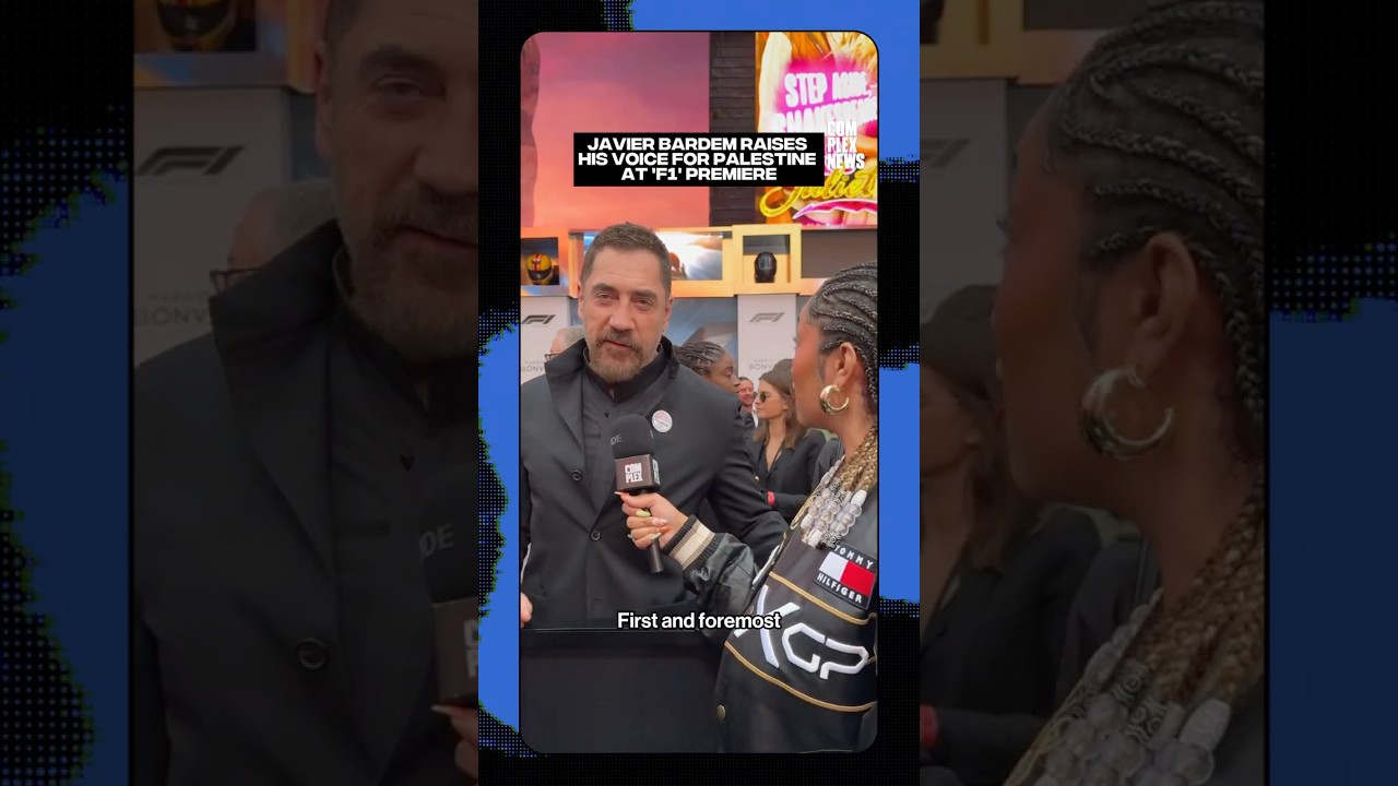 Javier Bardem raises his voice for Palestine at 'F1' premiere #complexnews