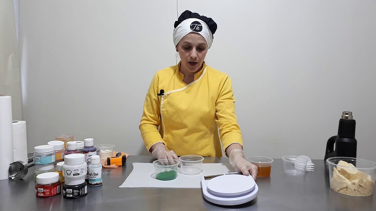Técnica para colorir manteiga de cacau