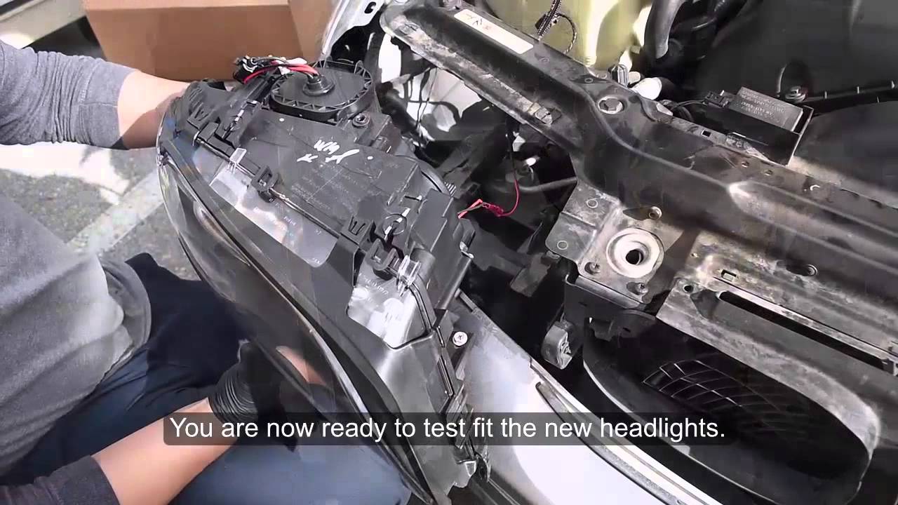 USR 04-06 BMW E46 2D DEPO Headlight Installation
