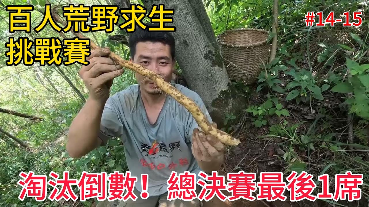 第14-15集 | 張家界「七星山盃」荒野求生挑戰百人大賽第十四、十五天，庇護所躺平，打野覓食，製作工具，決賽前夕，依舊難捨難分，張家界深山11人只剩皮包骨... 最後1席誰出局？