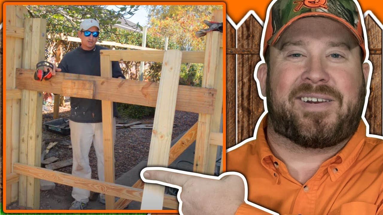 Expert Fence Builder Reacts to DIY Fence Gate Building Hack!