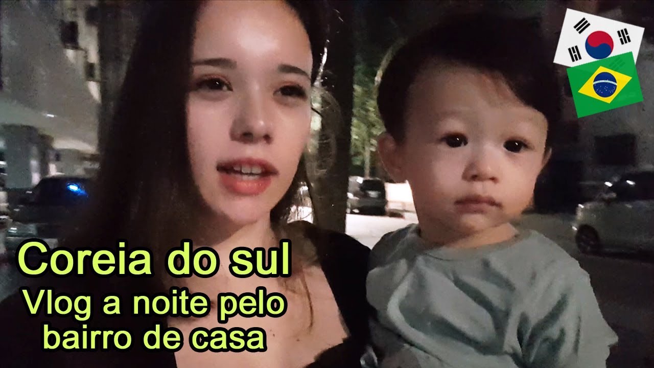 Vlog a noite pelo bairro de casa NA coreia