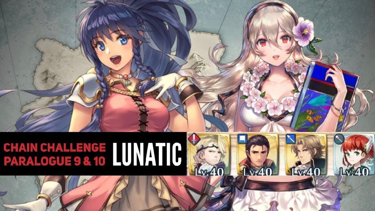 [Fire Emblem Heroes] Chain Challenge Paralogue 9 & 10 Lunatic 30 stamina