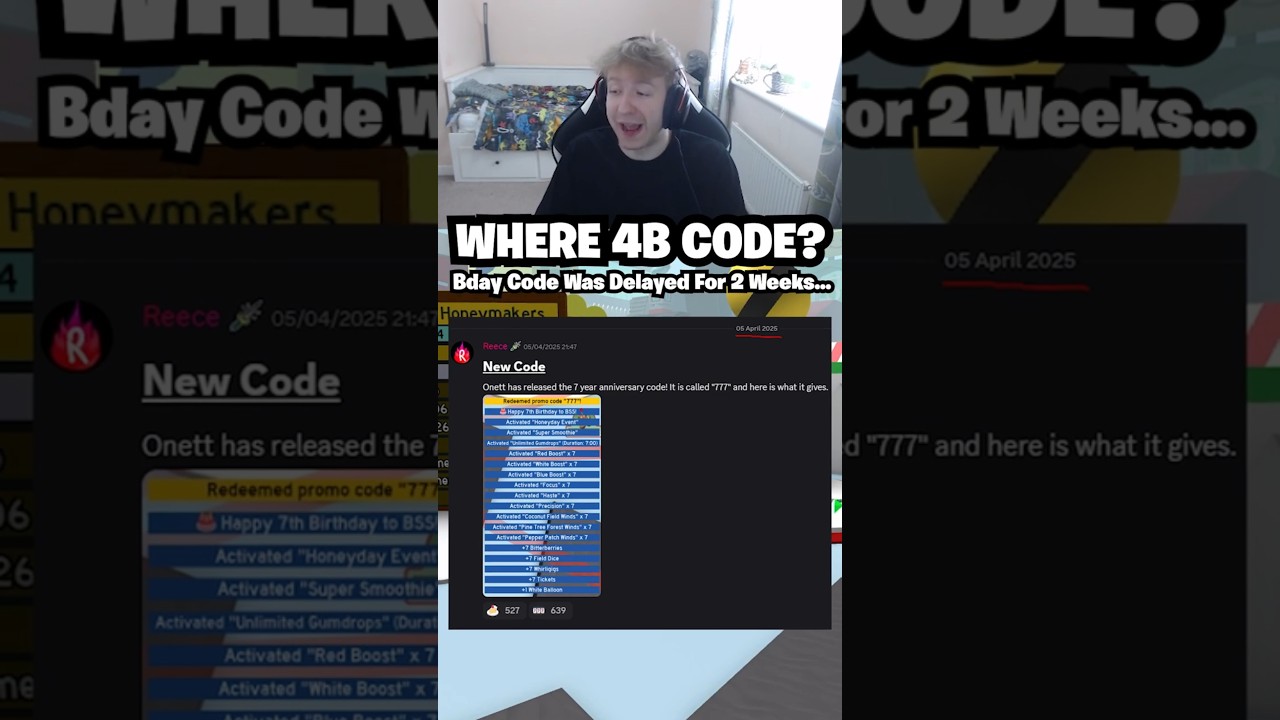 4 BILLION HONEYDAY CODE DELAYED? (Bee Swarm Simulator)