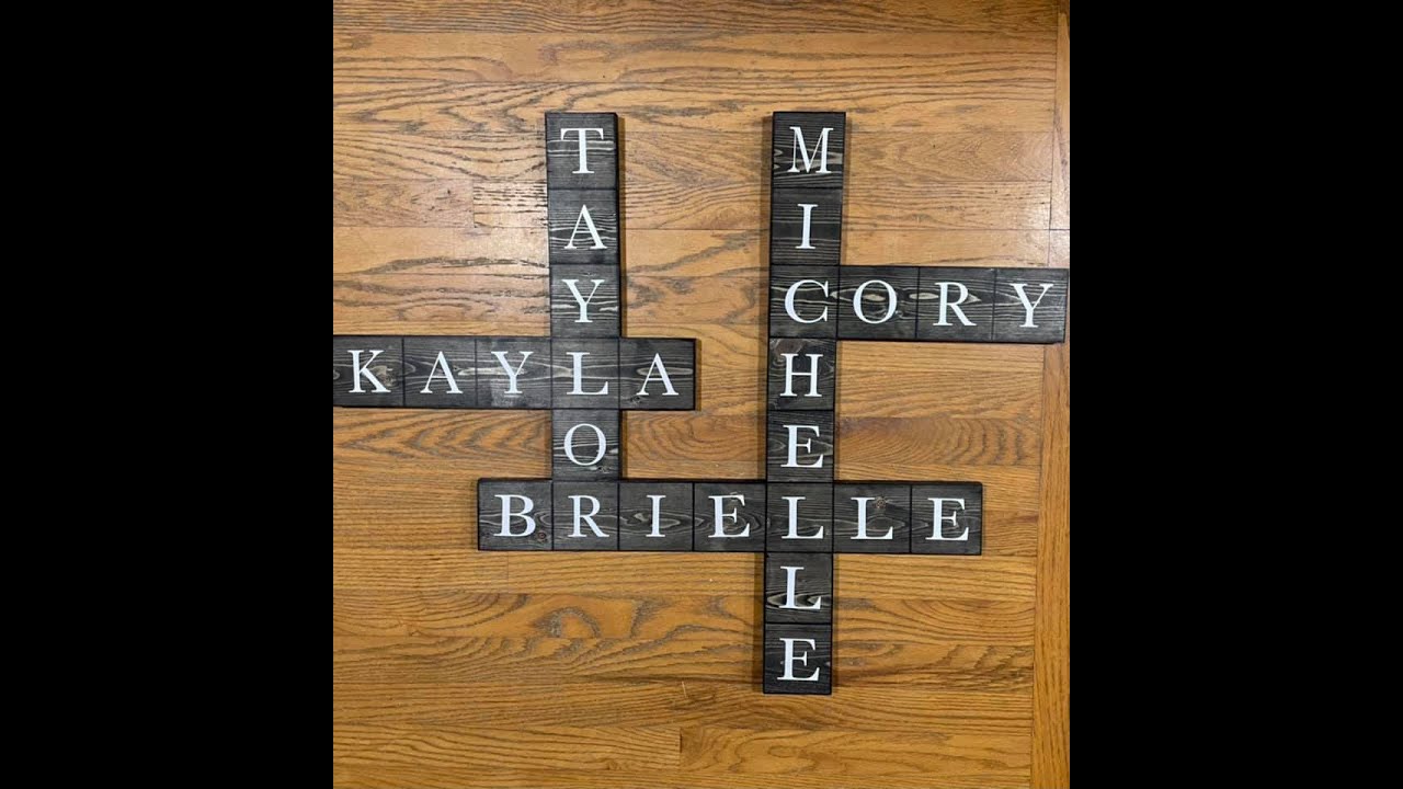 How We Make Our Custom Family Scrabble Boards