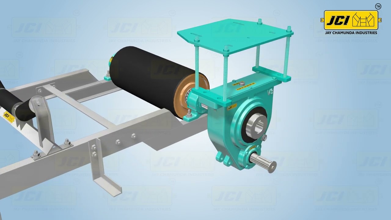 JCI BRAND CONVEYOR ROLLER | V-TYPE GEARBOX | IMPACT ROLLER | MS PEDESTAL