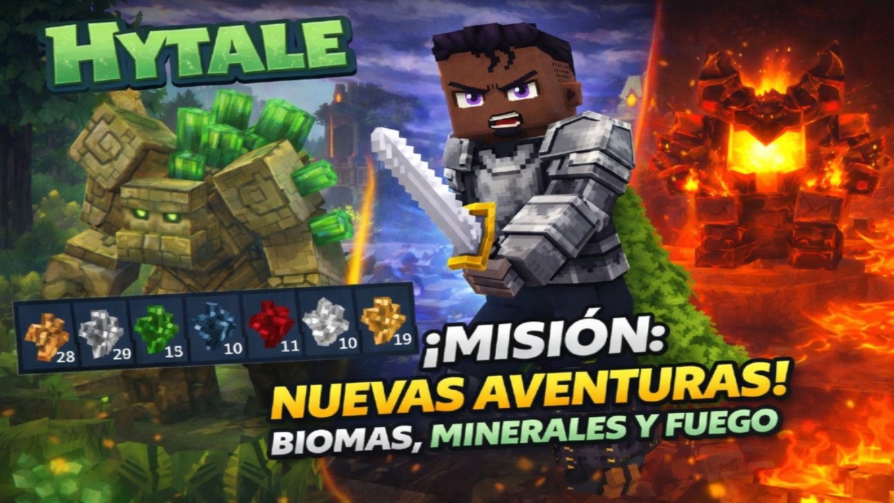 Hytale Resumido | Parte 3 | Nuevos Biomas y Minerales! ✨