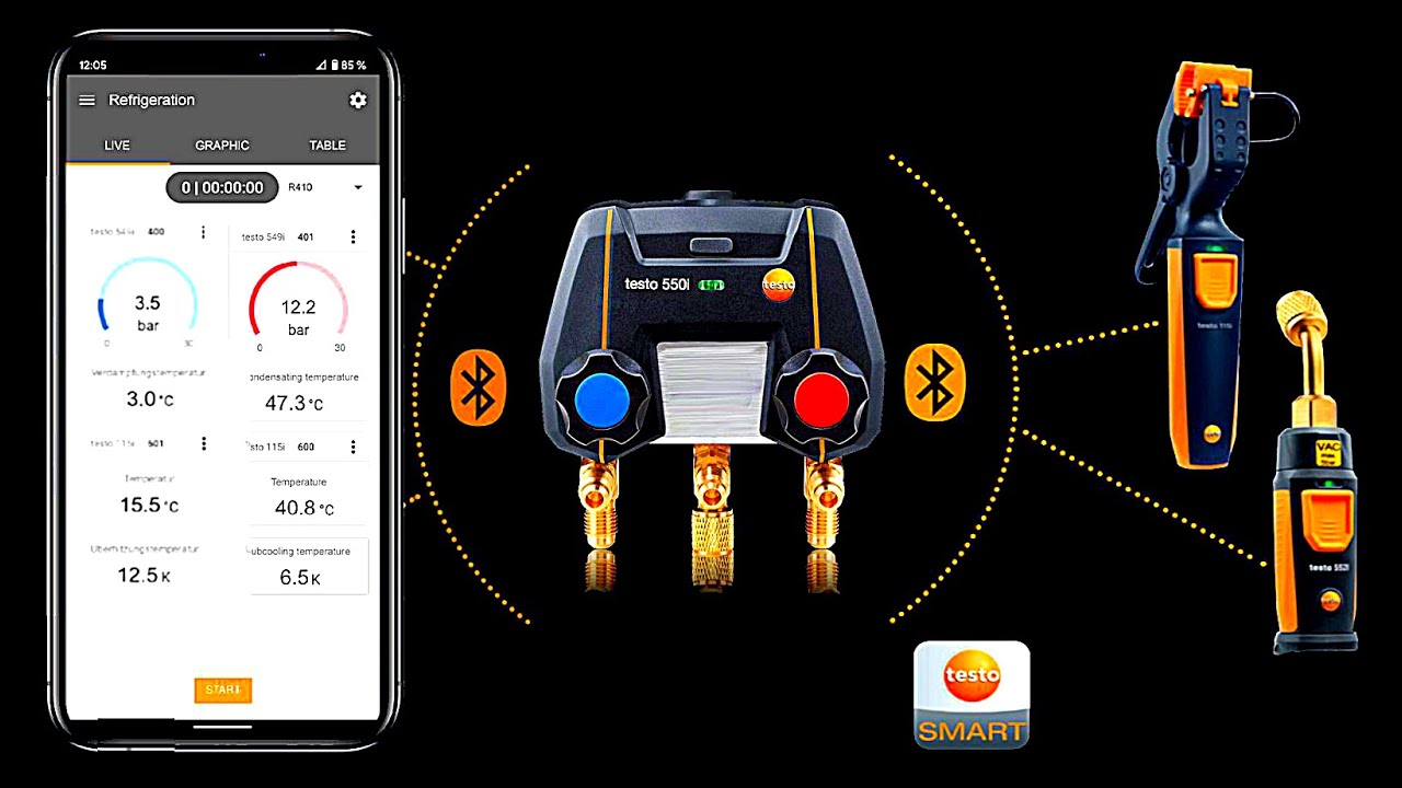 testo 550i - Prueba de Funcionamiento - App testo Smart