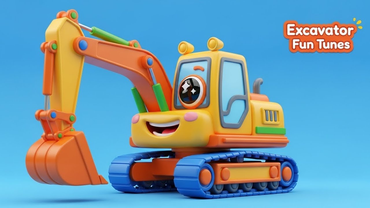 👷‍♂️ Excavator Song + Trucks for Kids | City Builders in Action!
